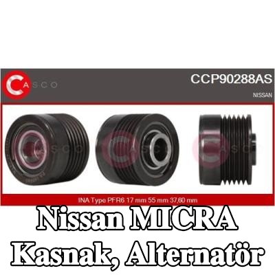 CASCO Kasnak, alternatör — Nissan Micra