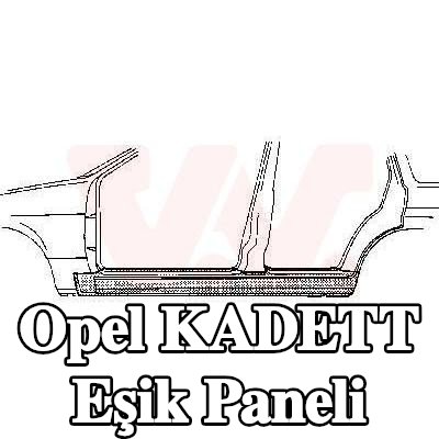 VAN WEZEL Külbütör paneli, sol — Opel Kadett