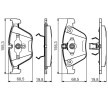 BOSCH Fren balatası seti 19, 8mm, gıcırtı önleyici plaka ile, montaj kılavuzu ile, piston klipsli — BMW Z4 (10)