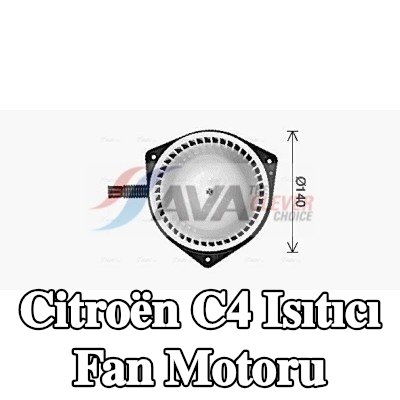 AVA COOLING SYSTEMS Isıtıcı fan motoru — Citroën C4