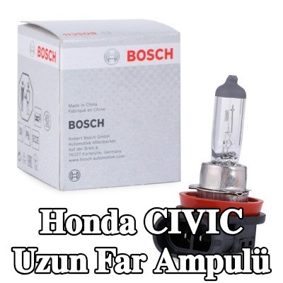 BOSCH Uzun far ampulü H11, 55W, 12V — Honda Civic