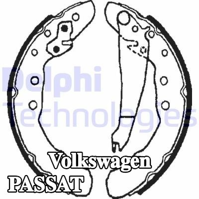 DELPHI مجموعة أحذية الفرامل — Volkswagen Passat