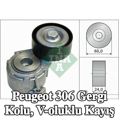 INA Gergi Kolu, V-oluklu kayış — Peugeot 306