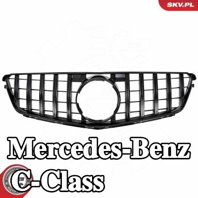 ESEN SKV شبكة المبرد - لامعة, أسود — 2011 Mercedes-Benz C-Class