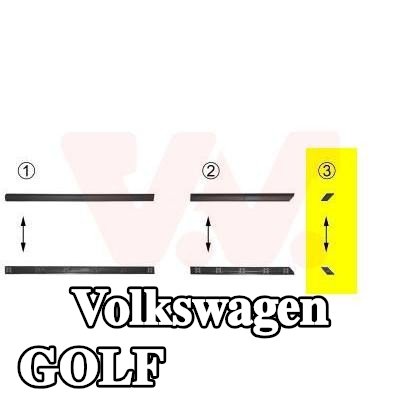 VAN WEZEL القوالب الجانبية — Volkswagen Golf