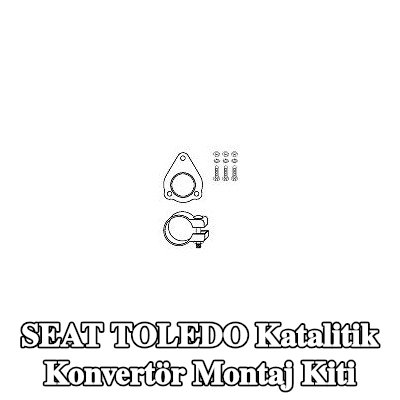HJS Kelepçeli katalitik konvertör montaj kiti — 2000 SEAT Toledo