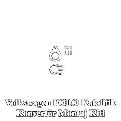 HJS Kelepçeli katalitik konvertör montaj kiti — 2000 Volkswagen Polo