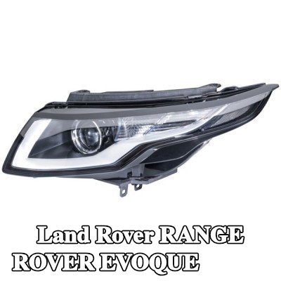 HELLA المصباح الأمامي الأيسر, HB3, PSY24W, مع لمبات, مع محرك لتسوية المصابيح الأمامية — 2012 Land Rover Range Rover Evoque