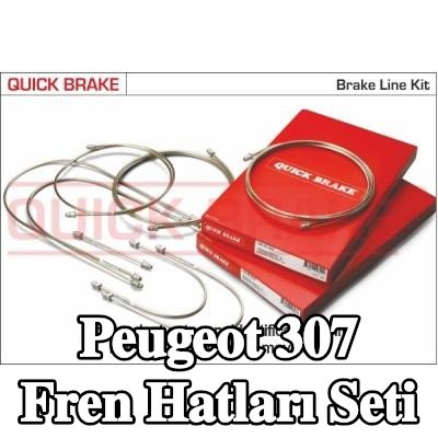 QUICK BRAKE Fren Hatları Seti — Peugeot 307