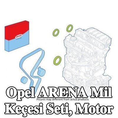 CORTECO Mil Conta Seti, motor kasnağı tarafı — Opel Arena