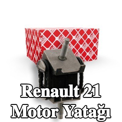 FEBI BILSTEIN Motor yatağı, arka, Elastomer — Renault 21