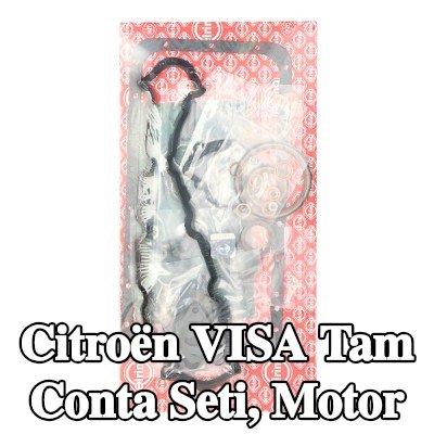 ELRING Tam Conta Seti, krank mili contalı motor, valf gövdesi contalı, silindir kafası contası olmadan, egzoz manifoldu contası ile (ler), emme manifoldu contası/contaları ile — Citroën Visa