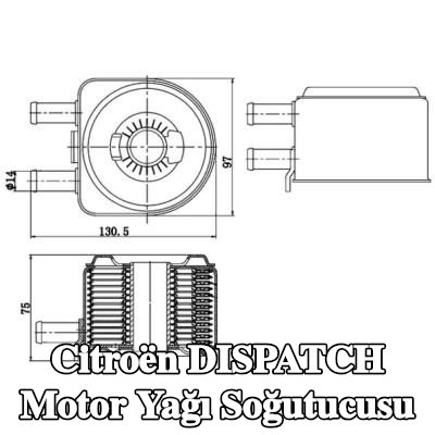 MAHLE Conta/sızdırmazlık elemanları ile motor yağı soğutucusu — 2000 Citroën Dispatch