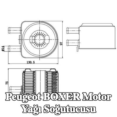 MAHLE Conta/sızdırmazlık elemanları ile motor yağı soğutucusu — 2002 Peugeot Boxer