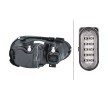 HELLA Far Sol, H1, H3, H7, H7/H1/H3, PY21W, W5W, ampuller olmadan, far seviyeleme motoru olmadan, Gösterge Rengi: şeffaf — 2000 Volkswagen Golf (2)