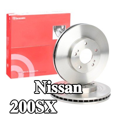 BREMBO قرص مكابح Prime, Outer Diameter: 280mm, مزود بفتحات تهوية داخلية — Nissan 200sx