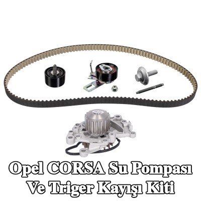 FEBI BILSTEIN Su pompası ve triger kayışı kiti Diş Sayısı: 131, sabitleme/montaj malzemesi ile, su pompalı — Opel Corsa