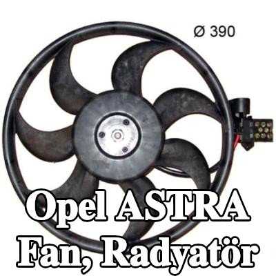 MAHLE Fan, radyatör 390mm, radyatör fanı kapağı olmadan — 2012 Opel Astra