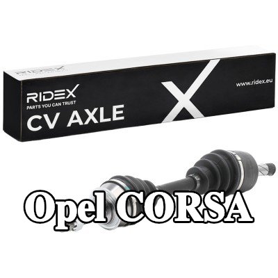 RIDEX عمود الدفع المحور الأمامي الأيسر, 540mm — 1990 Opel Corsa
