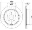 HELLA Fren diski PRO, Outer Diameter: 308mm, içten havalandırmalı, Kaplamalı, tekerlek göbeği olmadan, tekerlek saplamaları olmadan — Nissan Quest (4)