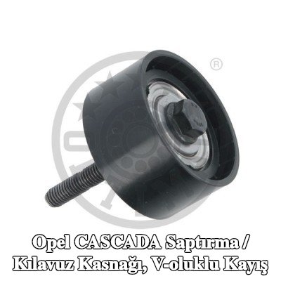 OPTIMAL Saptırma / kılavuz kasnağı, V-ribbed belt Ø: 55mm — Opel Cascada