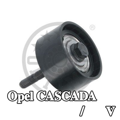 OPTIMAL بكرة الانحراف/التوجيه, V-ribbed belt Ø: 55mm — Opel Cascada