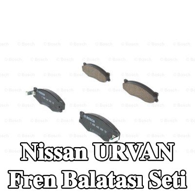 BOSCH Fren balatası seti 17mm, gıcırtı önleyici plaka ile — 1997 Nissan Urvan
