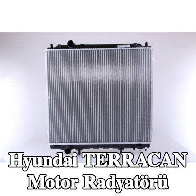 NISSENS Kapaksız motor radyatörü, genişletme deposu olmadan, yağ soğutuculu, contasız/sızdırmazlık elemanı olmadan — Hyundai Terracan
