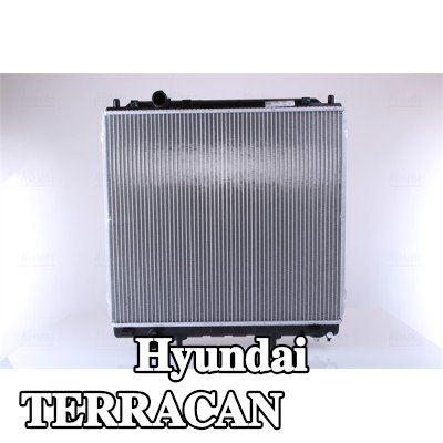NISSENS مبرد المحرك بدون غطاء, بدون خزان التمدد, مع مبرد زيت, بدون حشية/مانع تسرب — Hyundai Terracan