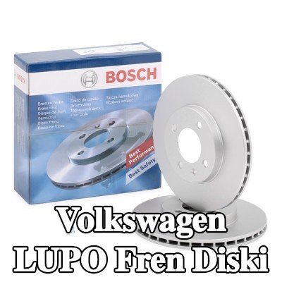 BOSCH Fren diski Dış Çap: 256mm, Havalandırmalı, Kaplamalı, cıvata/vida ile — Volkswagen Lupo