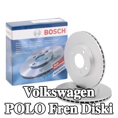 BOSCH Fren diski Dış Çap: 256mm, Havalandırmalı, Kaplamalı, cıvata/vida ile — 2000 Volkswagen Polo