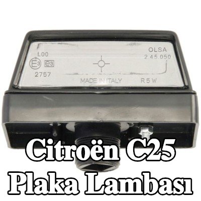 OLSA Ampul yuvası dahil plaka lambası, boru ile — Citroën C25