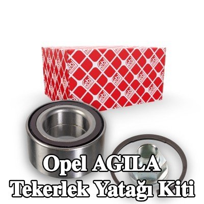 FEBI BILSTEIN Sol ön aks tekerlek yatağı kiti, Ön Aks Sağ, ABS sensör halkalı, entegre manyetik sensör halkalı — Opel Agila