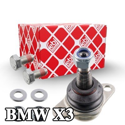 FEBI BILSTEIN مفصل كروي للمحور الأمامي الأيسر, المحور الأمامي الأيمن, مع مواد تثبيت/تركيب — 2009 BMW X3