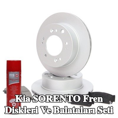 MASTER-SPORT Fren diskleri ve balataları seti Arka Aks, Havalandırmalı, gıcırtı önleyici plaka ile — 2002 Kia Sorento