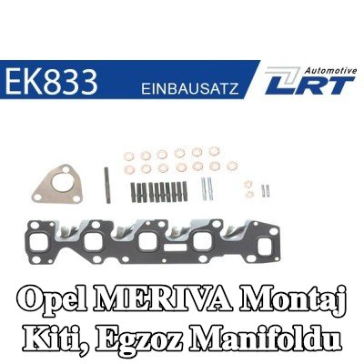 LRT Montaj Kiti, egzoz manifoldu — 2003 Opel Meriva
