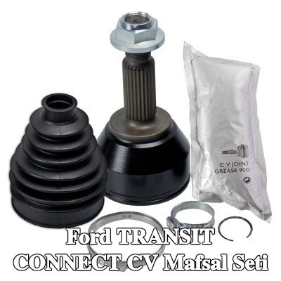 FEBI BILSTEIN Ön aks sol CV mafsal kiti, Ön Aks Sağ, Tekerlek Tarafı, somunlu, gres ile — 2012 Ford Transit Connect