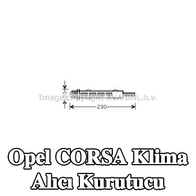 PRASCO Klima alıcı kurutucu R134a — Opel Corsa
