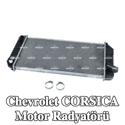 NRF Motor radyatörü Alüminyum, montaj parçaları ile — Chevrolet Corsica