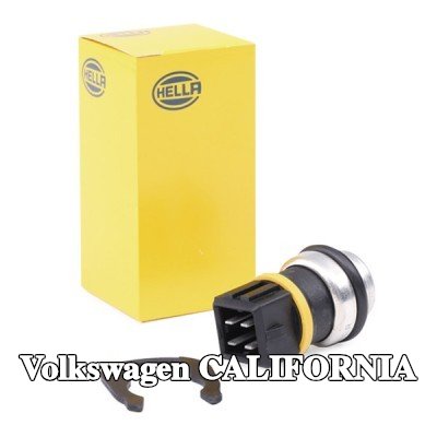 HELLA مستشعر, مستشعر درجة حرارة سائل التبريد مع حلقة تثبيت, مع حشية/مانع تسرب — 1998 Volkswagen California