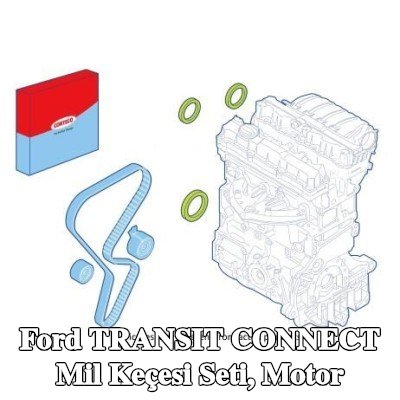 CORTECO Mil Conta Seti, motor kasnağı tarafı — Ford Transit Connect
