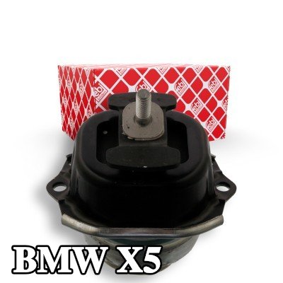 FEBI BILSTEIN حامل المحرك الأيسر, الألومنيوم, المطاط الصناعي — 2011 BMW X5