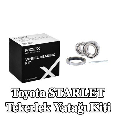 RIDEX Tekerlek yatağı kiti Arka Aks — Toyota Starlet