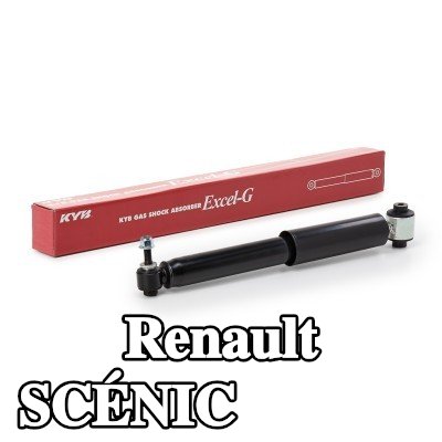 KYB ممتص الصدمات Excel-G, المحور الخلفي, ضغط الغاز, ممتص صدمات تلسكوبي — 2017 Renault Scénic