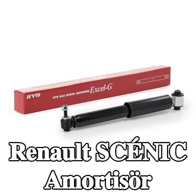 KYB Amortisör Excel-G, Arka Aks, Gaz Basıncı, Teleskopik Amortisör — 2017 Renault Scénic