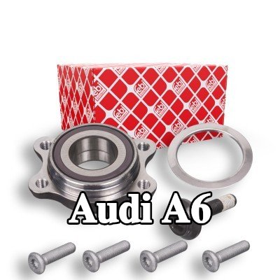 FEBI BILSTEIN طقم محامل العجلات مع حلقة مستشعر ABS, مع مسامير/براغي, مع حلقة مستشعر مغناطيسي مدمجة — 2008 Audi A6