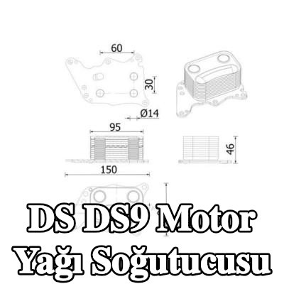 MAHLE Conta/sızdırmazlık elemanları ile motor yağı soğutucusu — DS Ds9