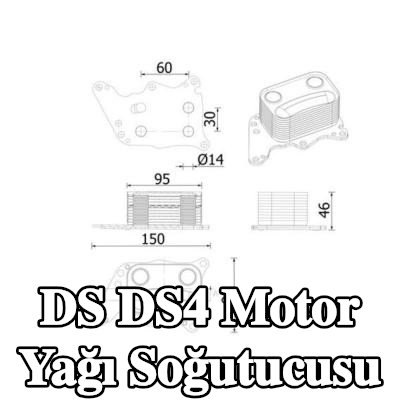 MAHLE Conta/sızdırmazlık elemanları ile motor yağı soğutucusu — DS Ds4