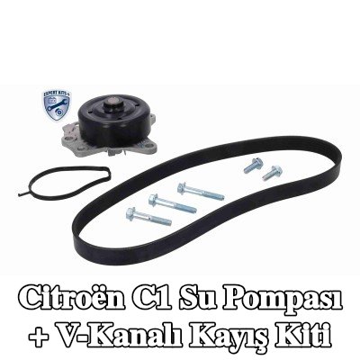 ACKOJA Su Pompası + V-Kanalı Kayış Kiti — Citroën C1