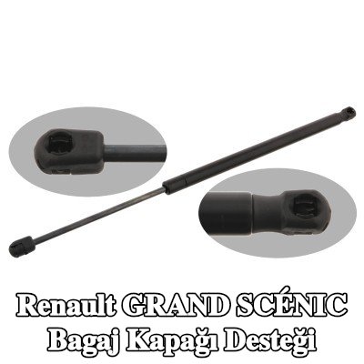 FEBI BILSTEIN Bagaj kapağı amortisörü (Her iki taraf), 519mm — 2004 Renault Grand Scénic